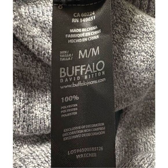 Buffalo David Bitton Mockneck Henley Sweater - Picture 5 of 5